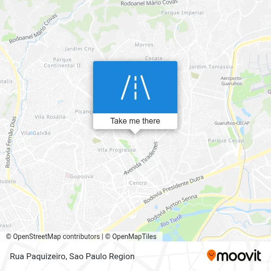 Rua Paquizeiro map