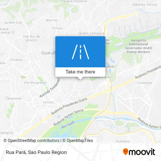 Rua Pará map