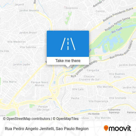 Rua Pedro Angelo Jenitelli map