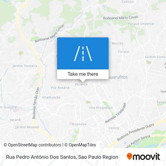 Rua Pedro Antônio Dos Santos map