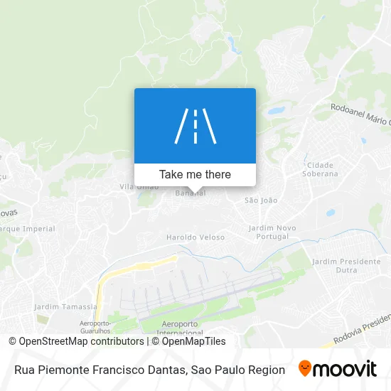 Rua Piemonte Francisco Dantas map