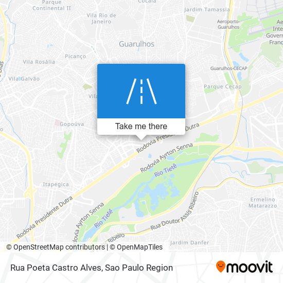 Mapa Rua Poeta Castro Alves