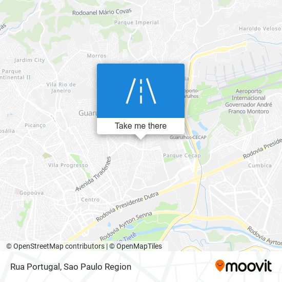 Rua Portugal map