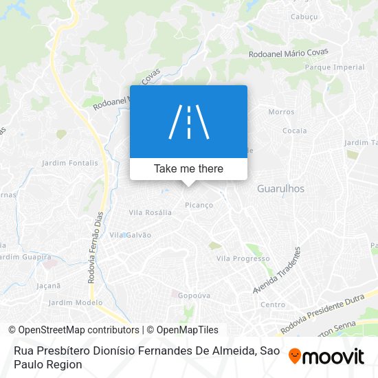 Rua Presbítero Dionísio Fernandes De Almeida map