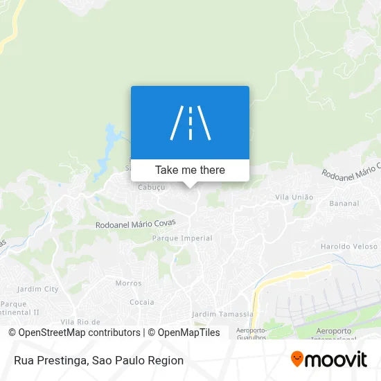 Rua Prestinga map