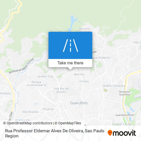 Mapa Rua Professor Eldemar Alves De Oliveira