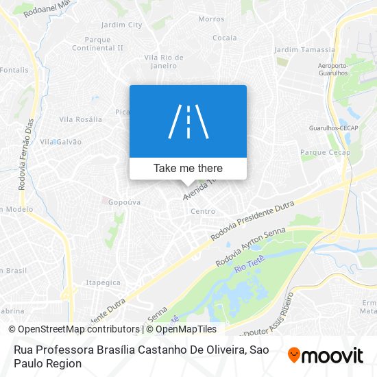 Rua Professora Brasília Castanho De Oliveira map