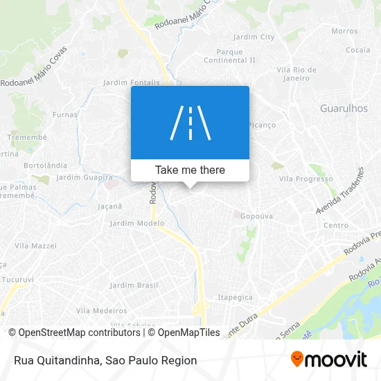 Rua Quitandinha map