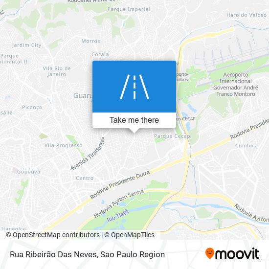 Mapa Rua Ribeirão Das Neves