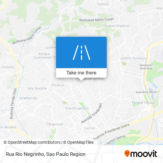 Mapa Rua Rio Negrinho