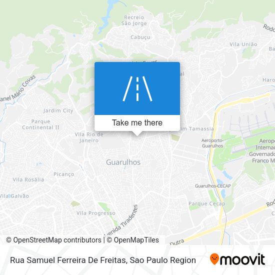 Rua Samuel Ferreira De Freitas map