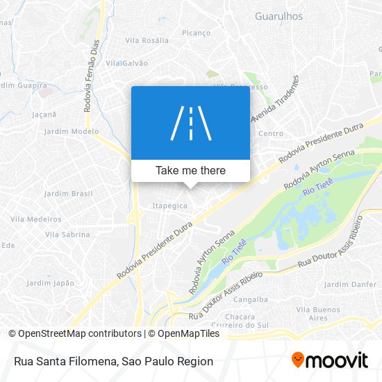 Mapa Rua Santa Filomena