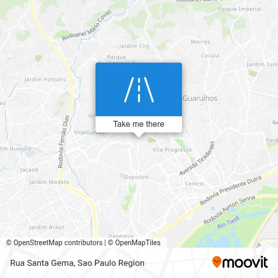 Rua Santa Gema map