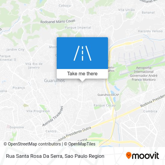 Rua Santa Rosa Da Serra map