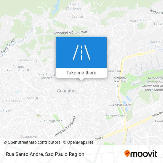 Rua Santo André map