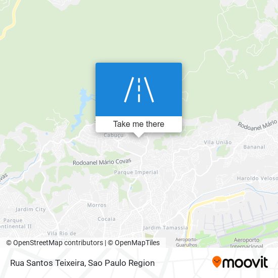 Mapa Rua Santos Teixeira