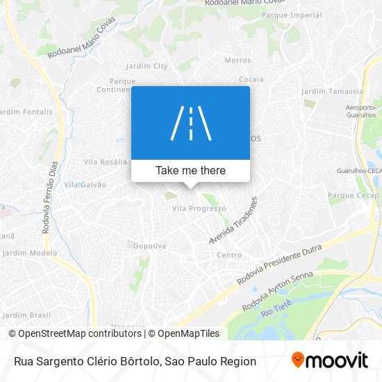 Rua Sargento Clério Bôrtolo map