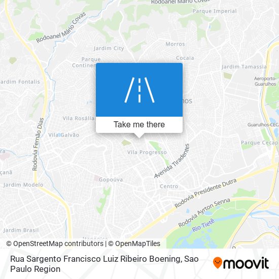 Rua Sargento Francisco Luiz Ribeiro Boening map