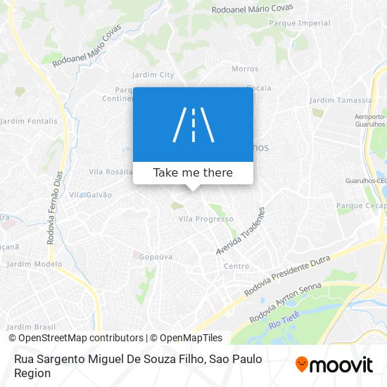 Mapa Rua Sargento Miguel De Souza Filho