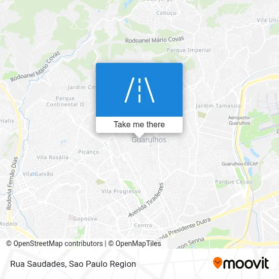Rua Saudades map