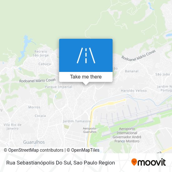 Rua Sebastianópolis Do Sul map