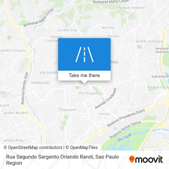Rua Segundo Sargento Orlando Randi map