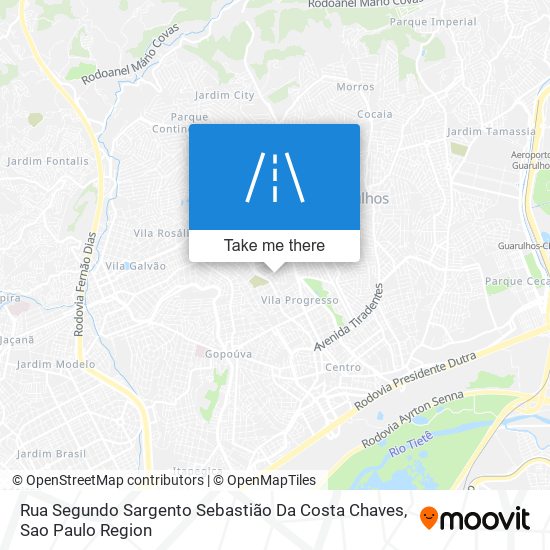 Rua Segundo Sargento Sebastião Da Costa Chaves map