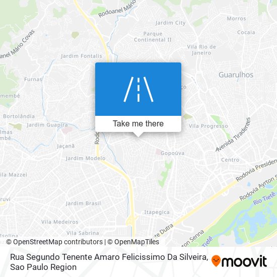 Mapa Rua Segundo Tenente Amaro Felicissimo Da Silveira