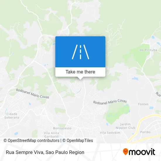 Rua Sempre Viva map