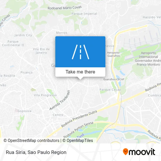 Rua Siria map