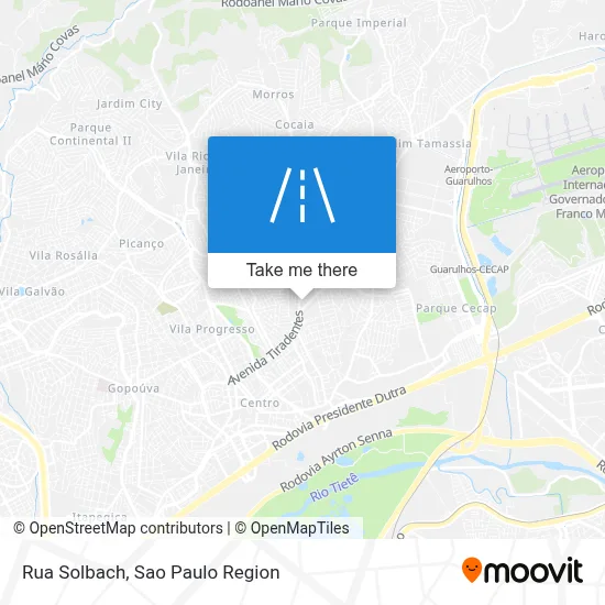 Rua Solbach map