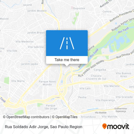 Rua Soldado Adir Jorge map