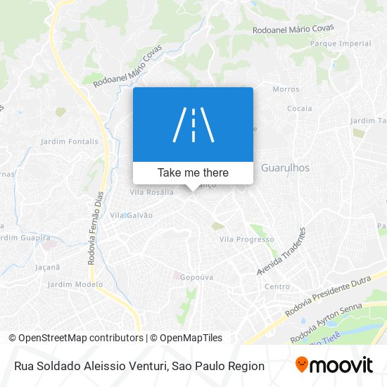 Rua Soldado Aleissio Venturi map