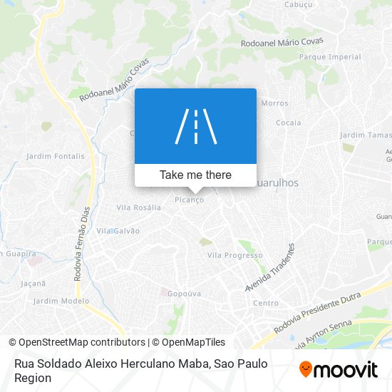 Rua Soldado Aleixo Herculano Maba map