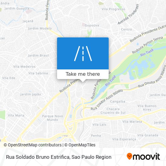 Rua Soldado Bruno Estrifica map