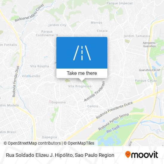 Mapa Rua Soldado Elizeu J. Hipólito