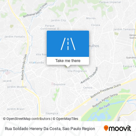 Mapa Rua Soldado Hereny Da Costa