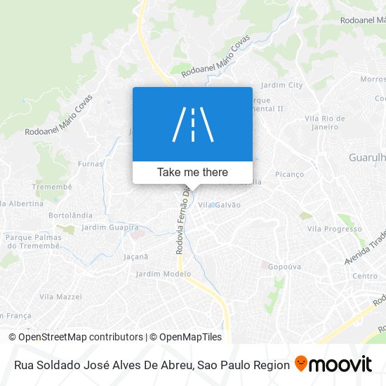 Mapa Rua Soldado José Alves De Abreu