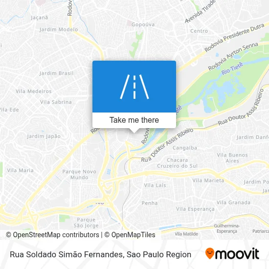 Rua Soldado Simão Fernandes map
