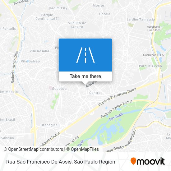 Rua São Francisco De Assis map
