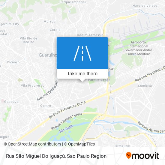 Rua São Miguel Do Iguaçú map