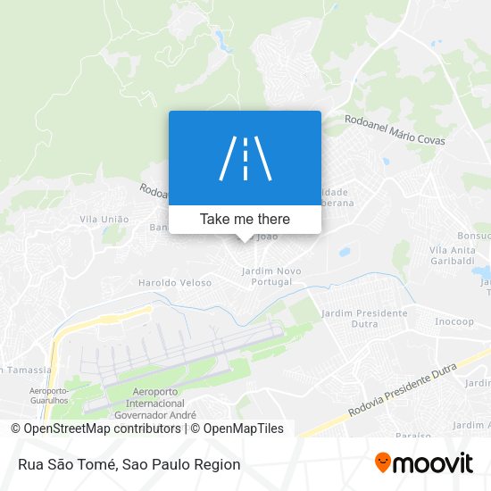 Rua São Tomé map