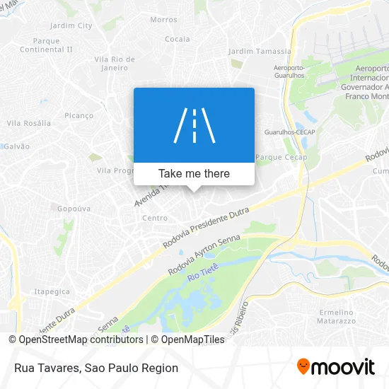 Rua Tavares map