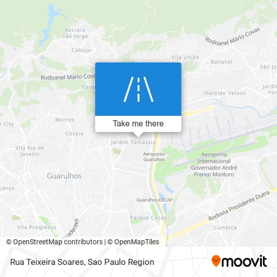 Mapa Rua Teixeira Soares