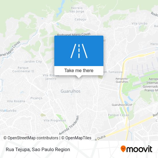 Rua Tejupa map