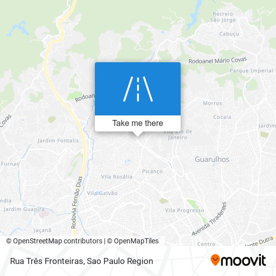 Rua Três Fronteiras map