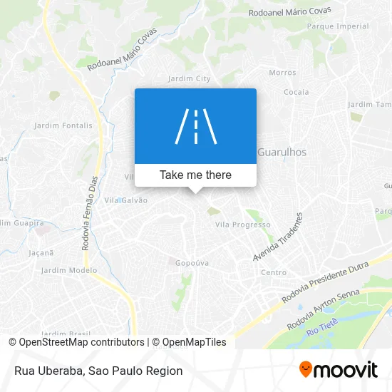 Rua Uberaba map