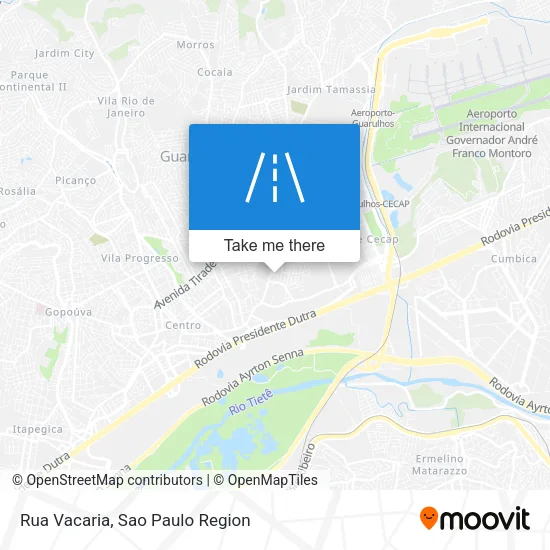 Rua Vacaria map