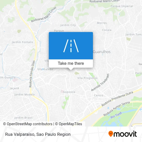 Rua Valparaiso map
