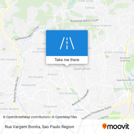 Mapa Rua Vargem Bonita